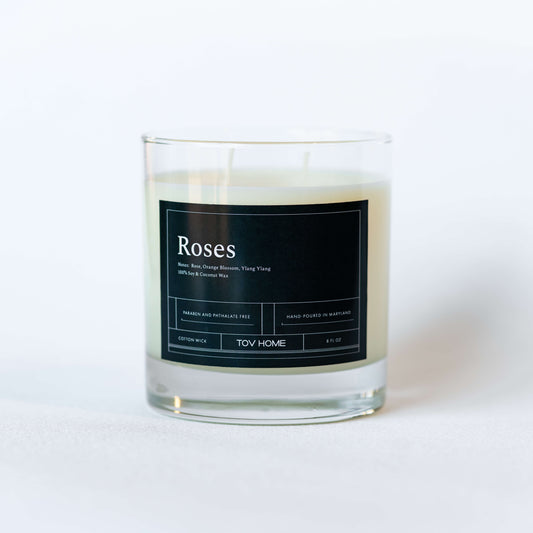 Roses - 8oz candle